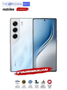 Tecno Camon 40 - 8GB RAM - 256GB Storage - PTA Approved - 12 Months Warranty - White - The Original Bro Mobiles - TOB29